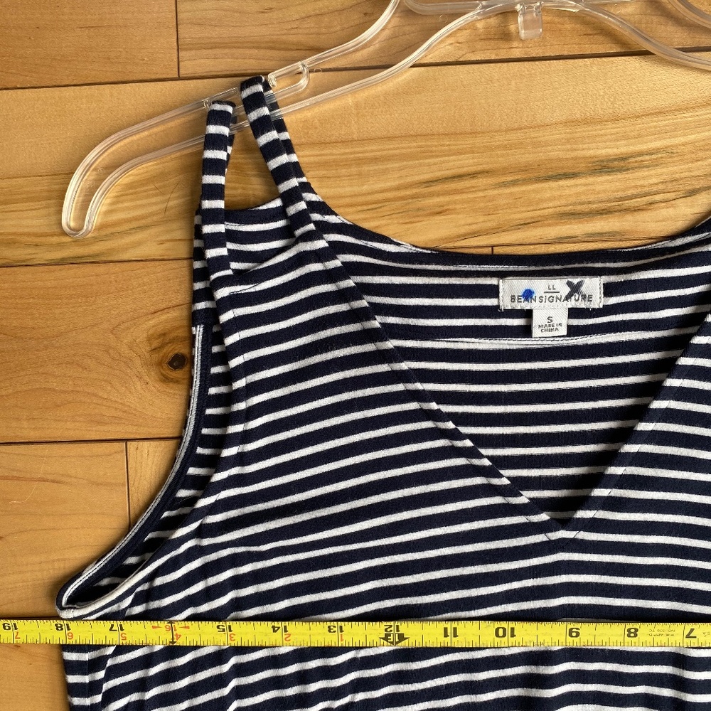 LL Bean striped cotton maxi - Picture 9 of 11